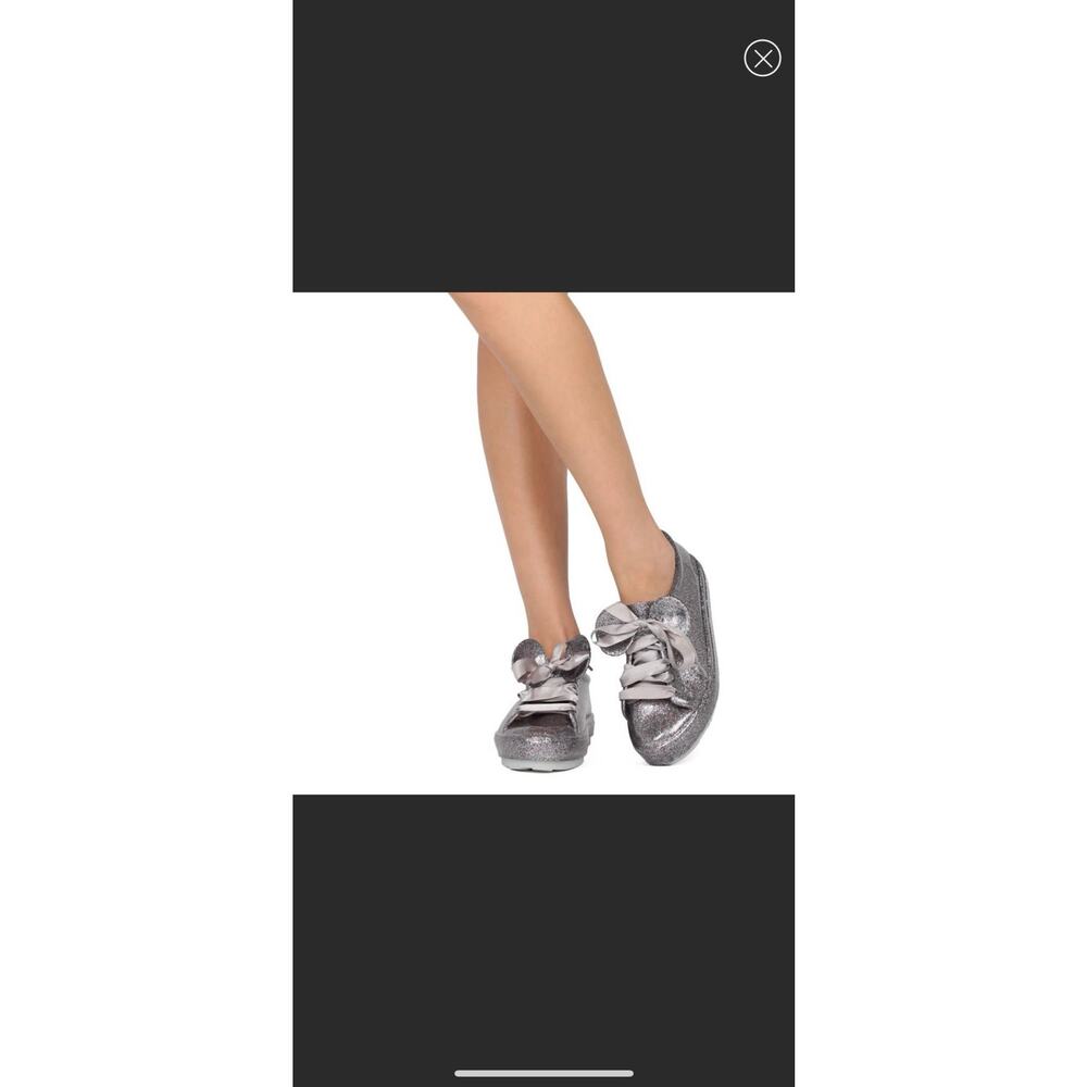 Melissa Disney Glitter Lace Up Jelly Sneakers - Picture 2 of 7